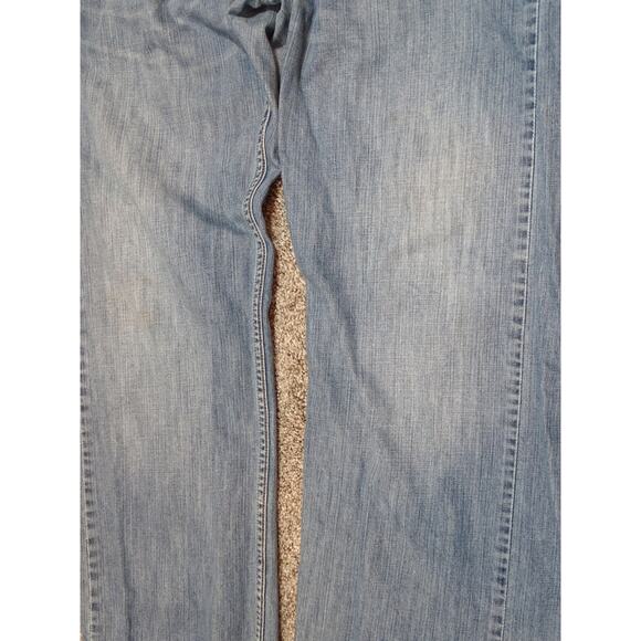Vintage Levi's 569 Loose Straight Jeans 32x30 Faded Blue Distressed Denim Y2K - Picture 4 of 10